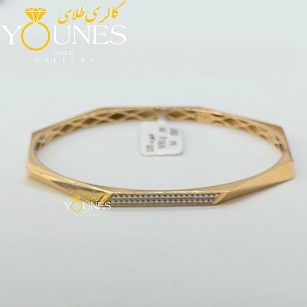 النگو طلا آینه ای تراش دار